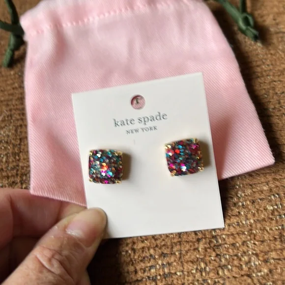 Kate spade multi glitter large earrings - Picture 2 of 4